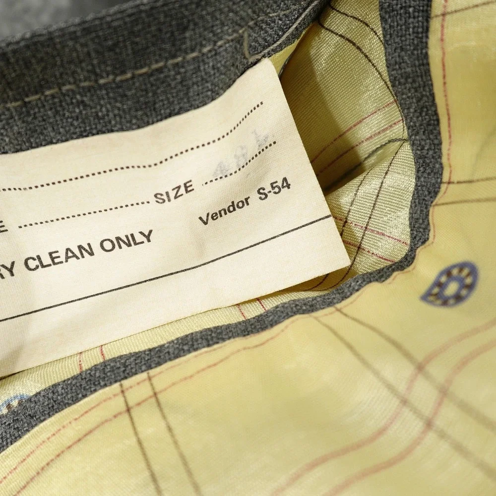 Vintage The‎ Classic Collection Sport Coat Mens 48 Gray Two Button Sears Blazer